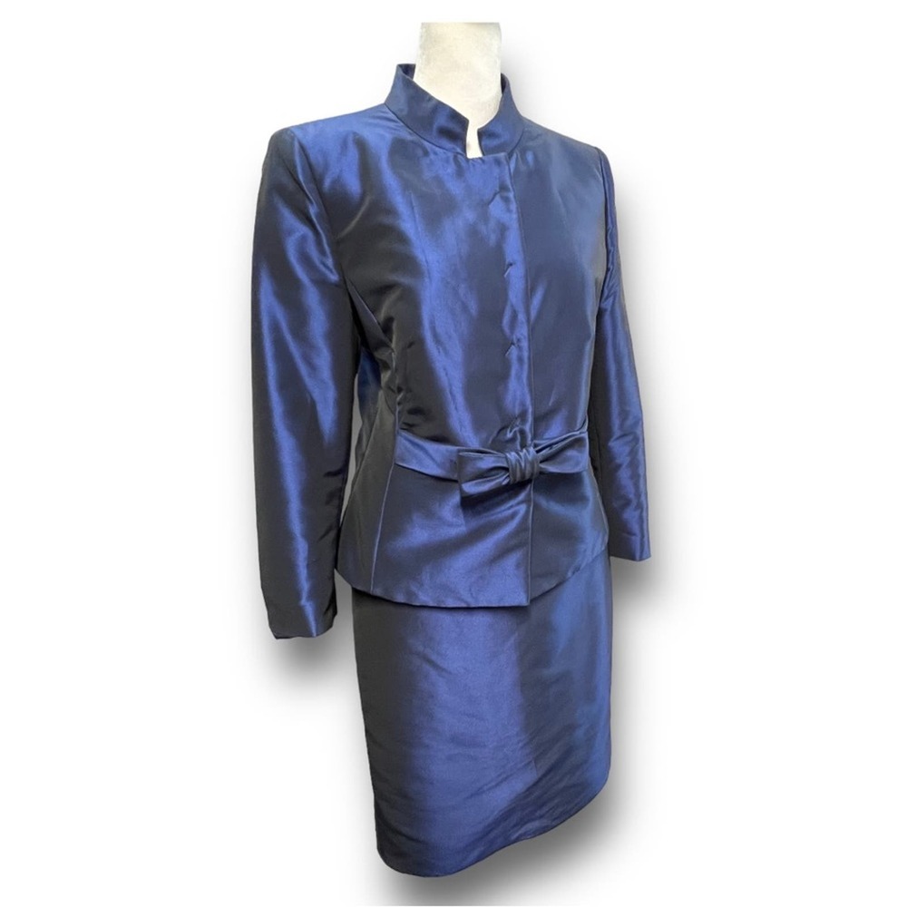 Armani Collezioni Blue Blazer & Skirt Set - Picture 11 of 13